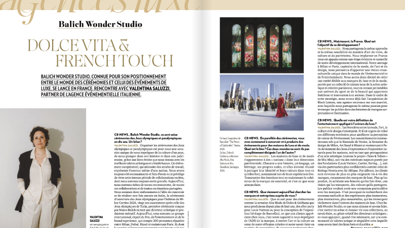 Dolce Vita & French Touch - Valentina Saluzzi for the Spécial Luxe, CB News